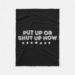 Funny Political Humour Sarcastic Quote Bold Fleece Blanket