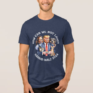 Funny Political Humour   Vote for Kamala Button Tri-Blend Shirt