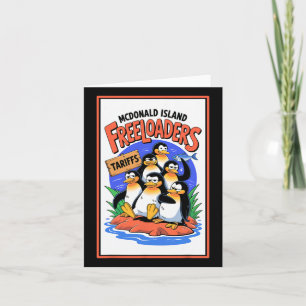 Funny Political Injustice Tariffs Mcdonald Island Card