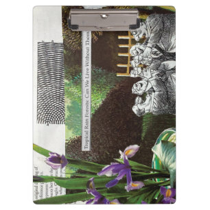 Funny Political Joke Forest Climate Change Satire Clipboard