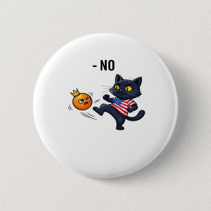 Funny Political Meme No Cat 6 Cm Round Badge