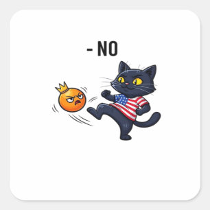 Funny Political Meme No Cat Square Sticker