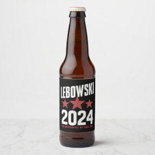 Funny Political Name Lebowski Political Election Beer Bottle Label