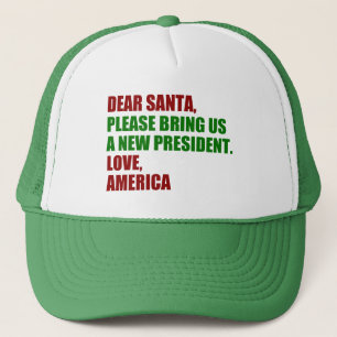 Funny Political New President for Christmas Trucker Hat