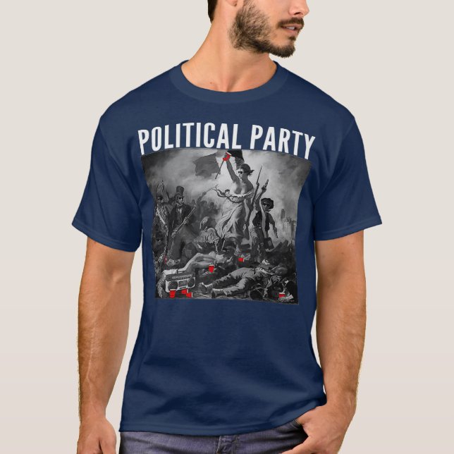 Funny Political Party French Revolution Beer T-Shirt (Front)