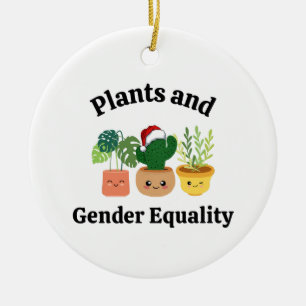 Funny Political Plant Garden Decor LGBTQ Pride Ceramic Tree Decoration