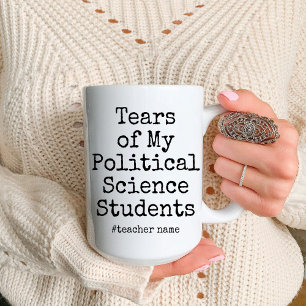 Funny Political Science Teacher Birthday Two-Tone Coffee Mug