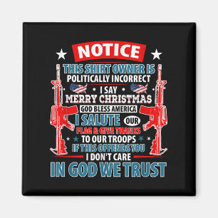 Funny Politically Incorrect Humour Christmas Gifts Magnet