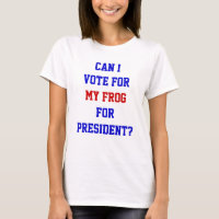 Funny Politics Frog Vote For President Quote