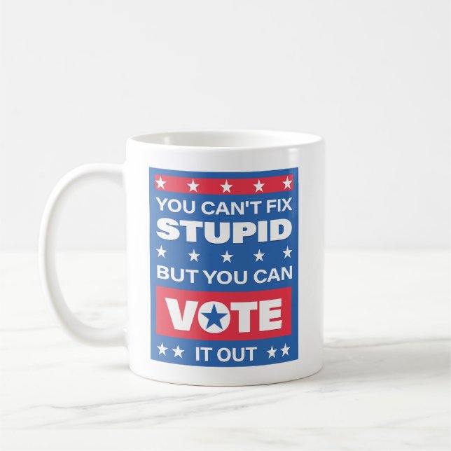 Funny Politics Quote Mug (Left)