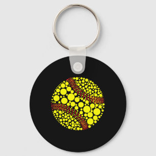 Funny Polka Dot Softll Lover Player International Key Ring