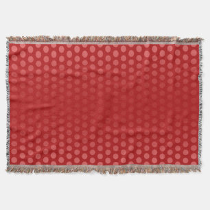 Funny Polka Dots Pattern red + your idea Throw Blanket