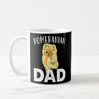 Funny Pomeranian Dad Cute Love Dogs  Men Father Da Coffee Mug
