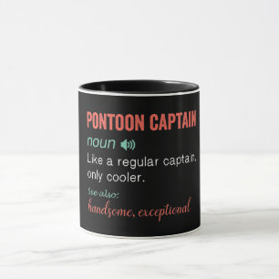 Funny Pontoon Captain Definition Mug