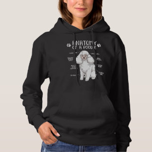 Funny Poodle Anatomy Dog Lover Gift Hoodie