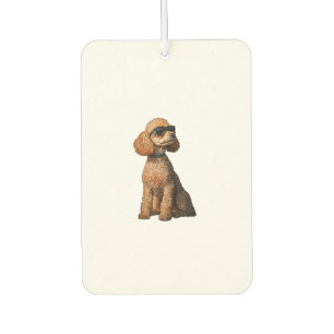 Funny Poodle Animal Lover Dogs Graphic Cute Dog Ow Car Air Freshener