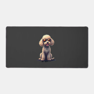 Funny Poodle Animal Lover Dogs Graphic Cute Dog Ow Desk Mat