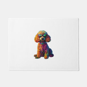 Funny Poodle Animal Lover Dogs Graphic Cute Dog Ow Doormat