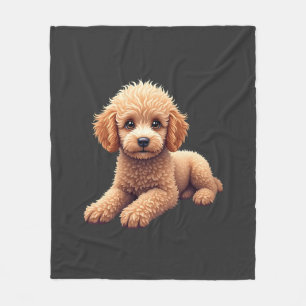 Funny Poodle Animal Lover Dogs Graphic Cute Dog Ow Fleece Blanket