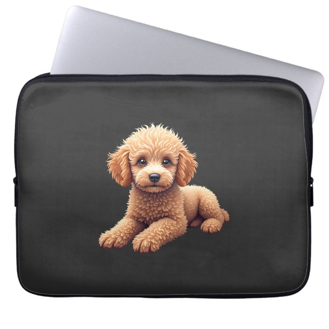 Funny Poodle Animal Lover Dogs Graphic Cute Dog Ow Laptop Sleeve (Front)