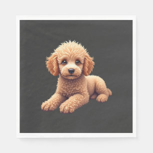 Funny Poodle Animal Lover Dogs Graphic Cute Dog Ow Napkin