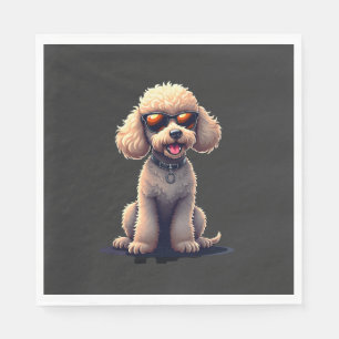 Funny Poodle Animal Lover Dogs Graphic Cute Dog Ow Napkin