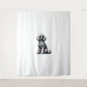 Funny Poodle Animal Lover Dogs Graphic Cute Dog Ow Tapestry