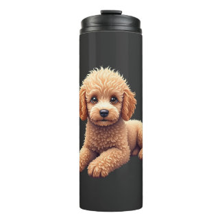 Funny Poodle Animal Lover Dogs Graphic Cute Dog Ow Thermal Tumbler