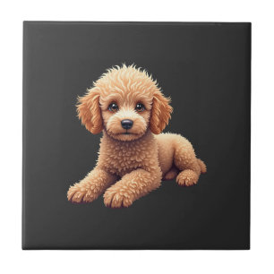 Funny Poodle Animal Lover Dogs Graphic Cute Dog Ow Tile