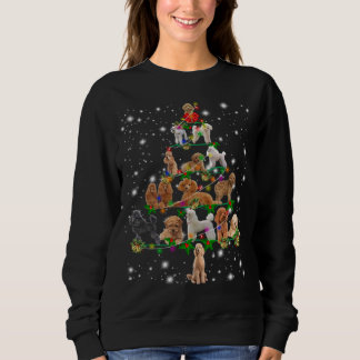Funny Poodle Christmas Tree Decor Ornament Costume Sweatshirt
