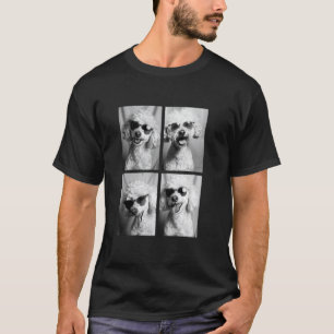 Funny Poodle Cute Dogs Fashion with Sunglasses Coo T-Shirt