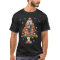 Funny Poodle Dog Christmas Tree Hat In Snow Santa