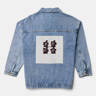 Funny Poodle Halloween Costume � Cute Dog Photoboo Denim Jacket