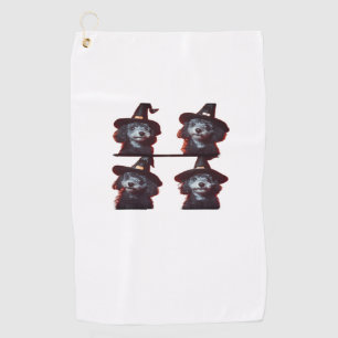 Funny Poodle Halloween Costume � Cute Dog Photoboo Golf Towel