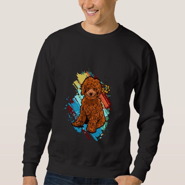 Funny Poodle Puppies Pullover (Front)
