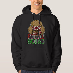 Funny Poodle Squad Christmas Dog Gift Hoodie