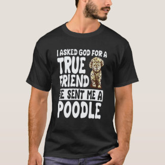 Funny Poodle Water Retriever Dog Owner Breeders Pe T-Shirt
