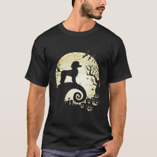 Funny Poodle Witch Pumpkin Halloween Costume T-Shirt