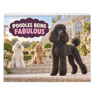 Funny Poodles Being Fabulous Calendar