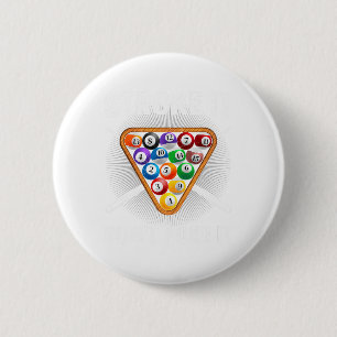 Funny Pool Art For Men Women Billiards Lover Pool  6 Cm Round Badge