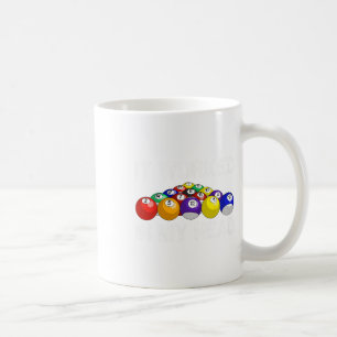 Funny Pool Art For Men Women Billiards Lover Pool Coffee Mug