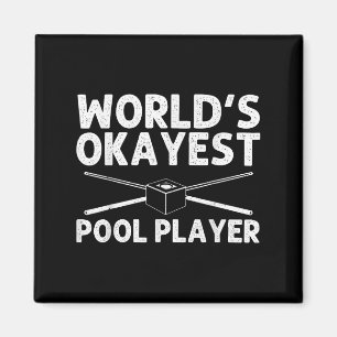Funny Pool Art For Men Women Billiards Lover Pool Magnet