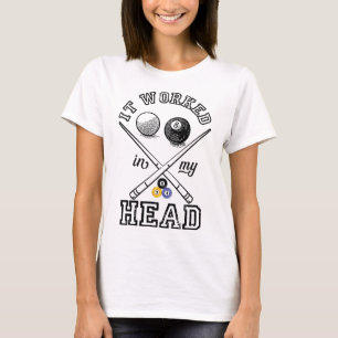 Funny Pool Art For Men Women Billiards Lover Pool T-Shirt