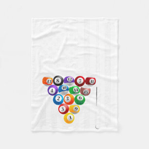 Funny Pool Art For Men Women Billiards Player Bill Fleece Blanket