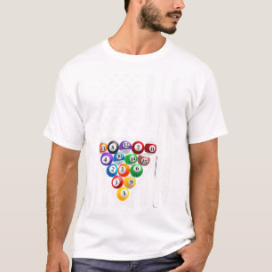 Funny Pool Art For Men Women Billiards Player Bill T-Shirt