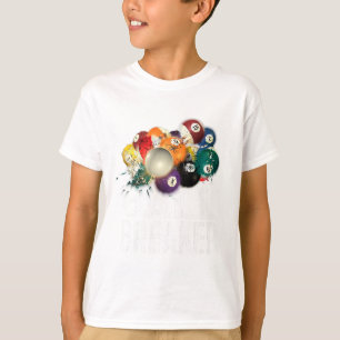 Funny Pool Billards Ball Breaker Tee 