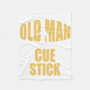 Funny Pool Billiard Player Snooker Old Man With A Fleece Blanket