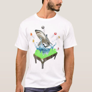 Funny Pool Billiards Shark T-Shirt