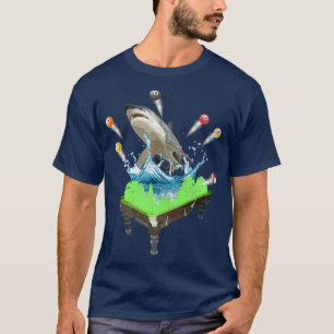 Funny Pool Billiards Shark T-Shirt