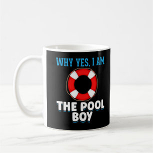 Funny Pool Boy Swimmer Humour Coffee Mug